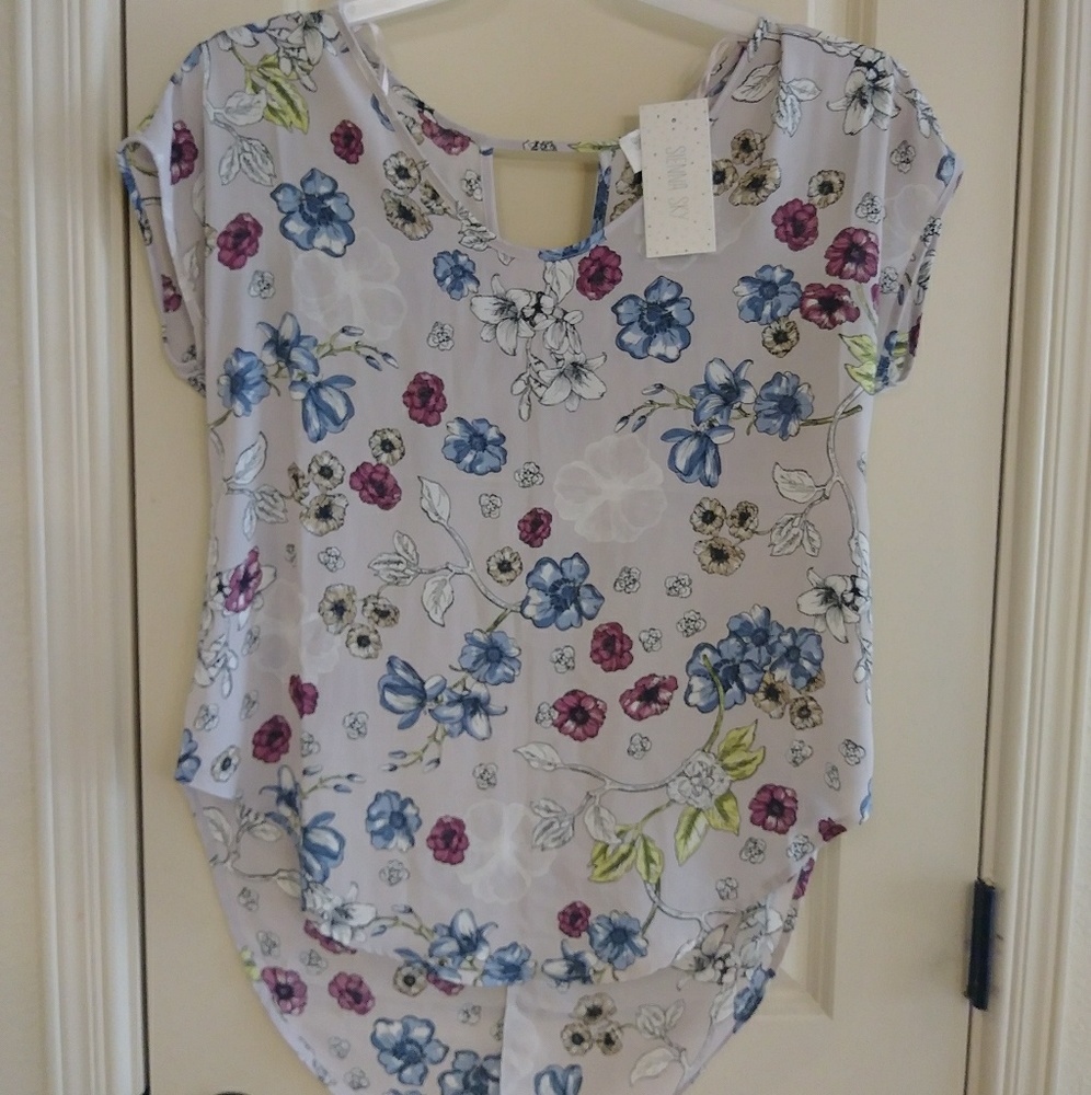 Sienna Sky Floral Shirt SM
